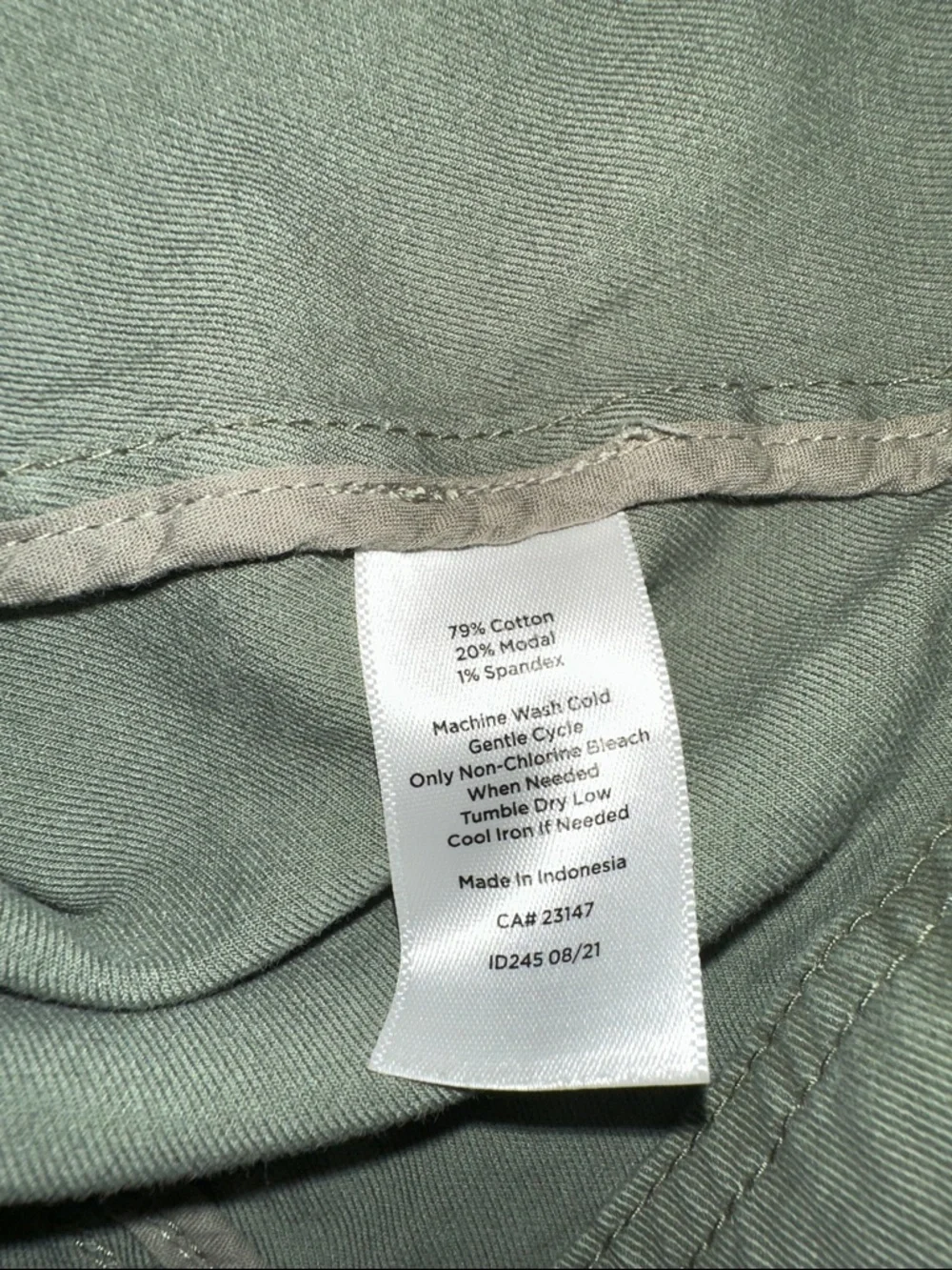 Talbots olive green  Utility Jacket with Snap Front size petite